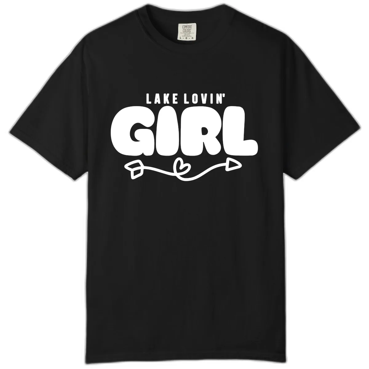 Lake Lovin' Girl Apparel Comfort Color in Black
