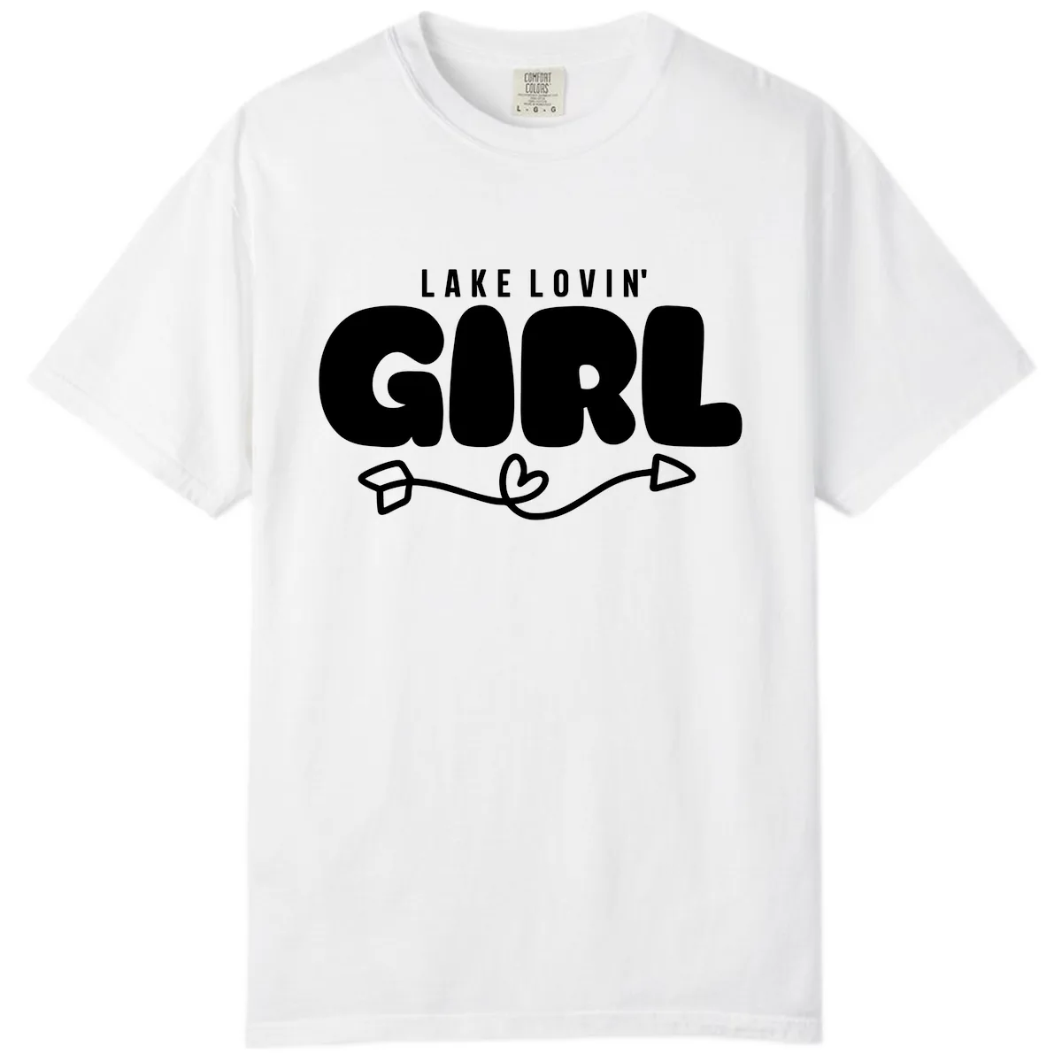 Lake Lovin' Girl Apparel Comfort Color in White