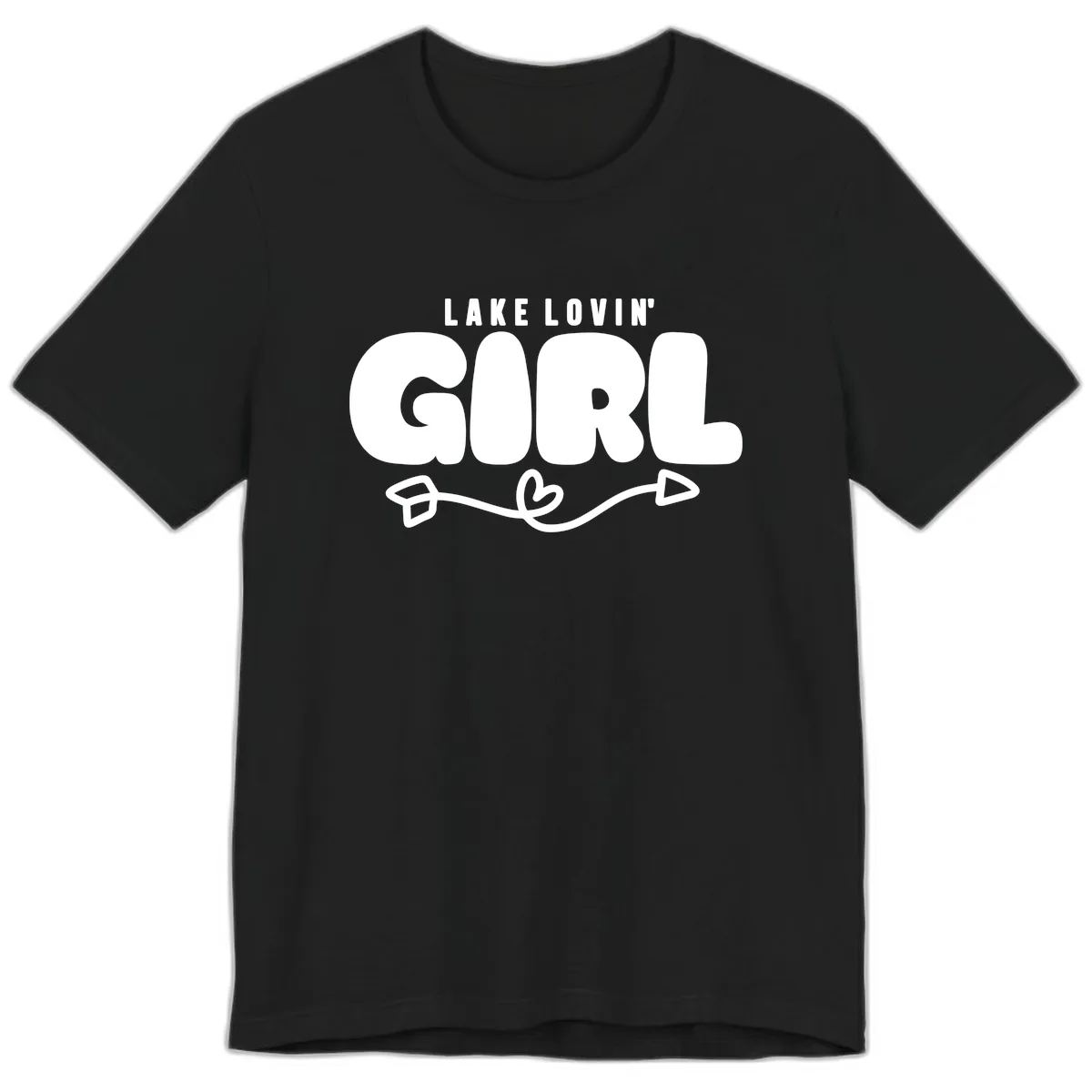 Lake Lovin' Girl Apparel Premium T-Shirt in Black