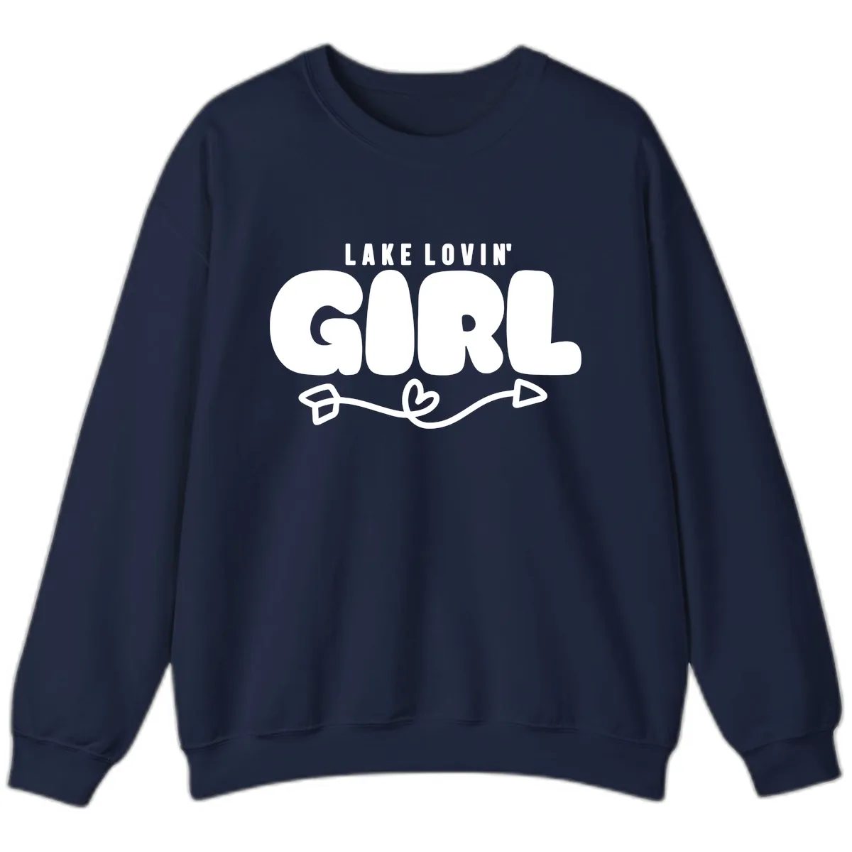 Lake Lovin' Girl Apparel Sweatshirt in Navy