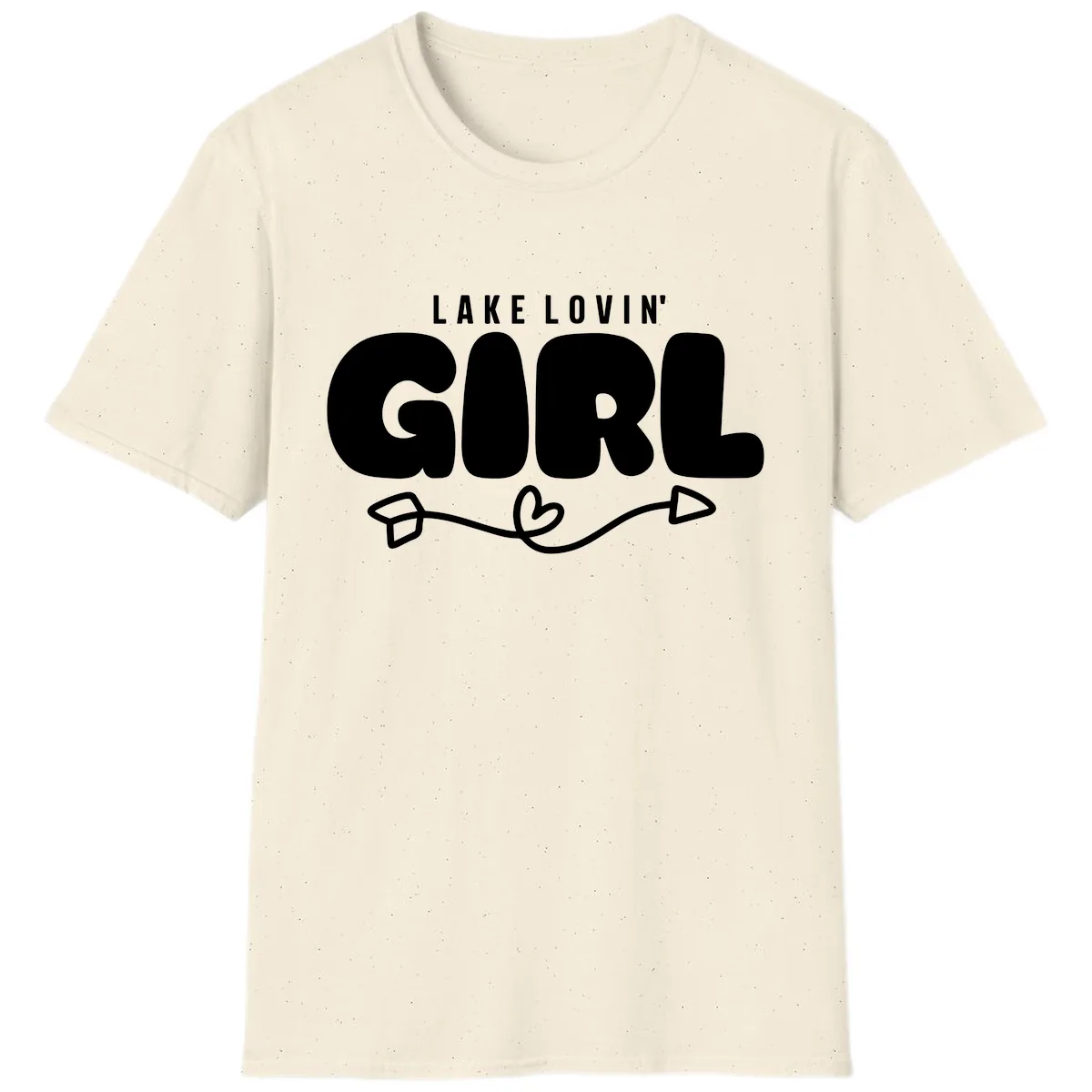Lake Lovin' Girl Apparel T-Shirt in Natural
