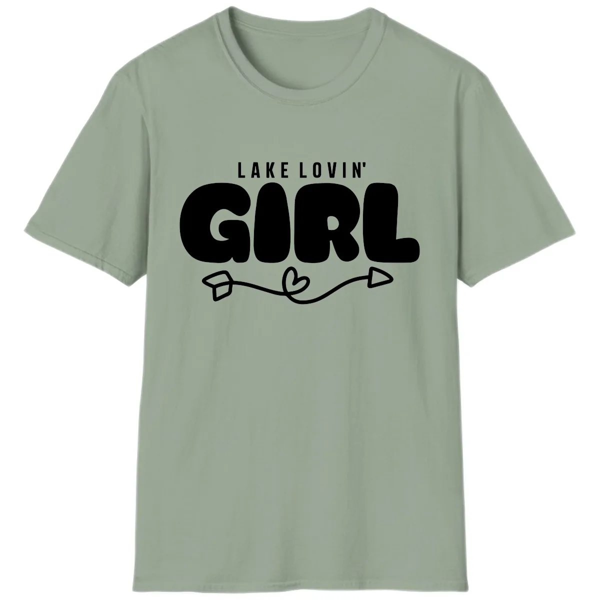 Lake Lovin' Girl Apparel T-Shirt in Sage
