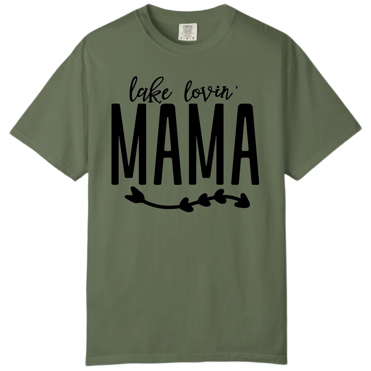 Lake Lovin Mama Graphic Comfort Color in Sage