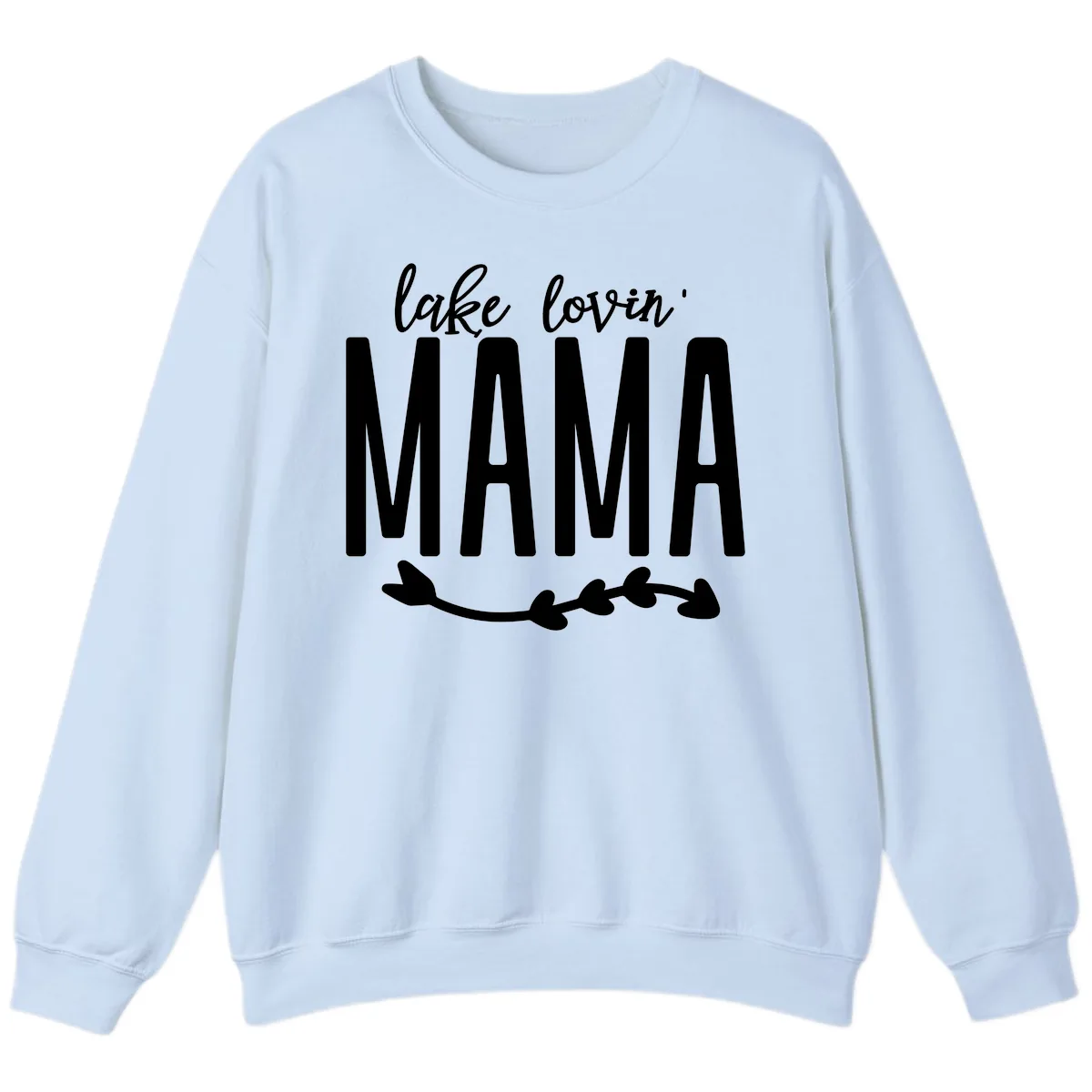 Lake Lovin Mama Graphic Sweatshirt in Light Blue