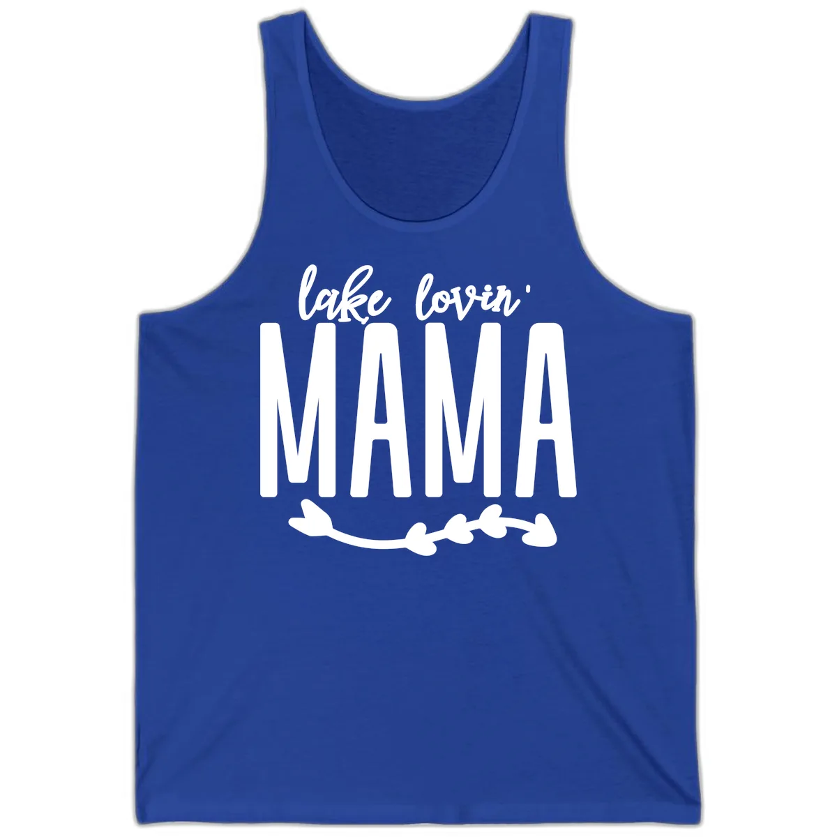 Lake Lovin Mama Graphic Tank in True Royal
