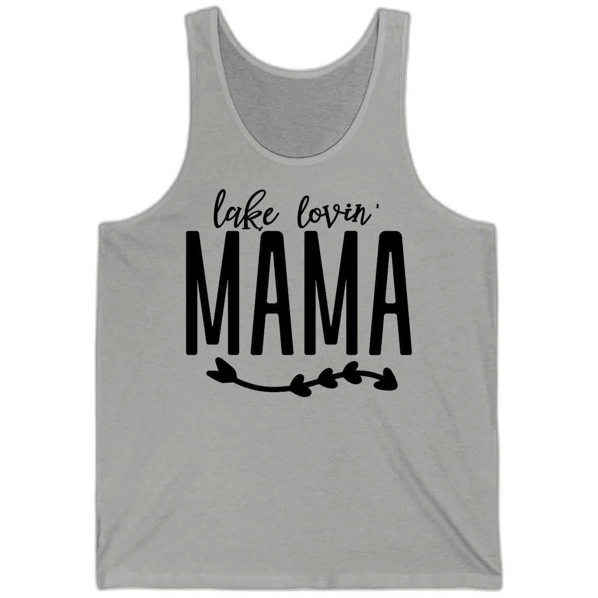 Lake Lovin Mama Graphic Tank in Athletic Heather