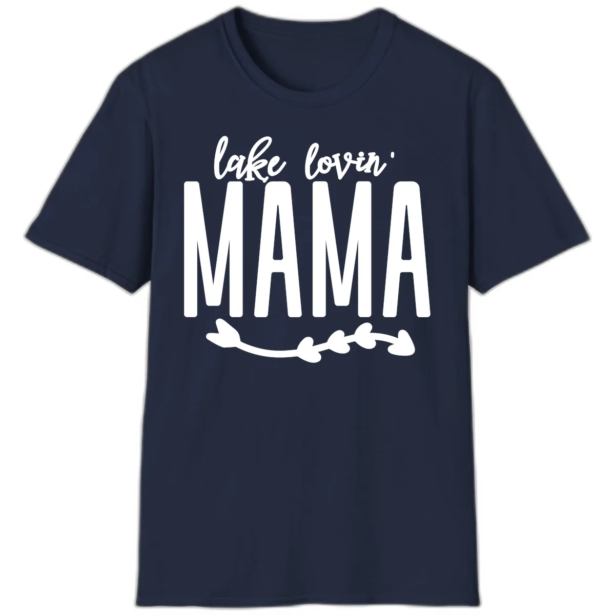 Lake Lovin Mama Graphic T-Shirt in Navy
