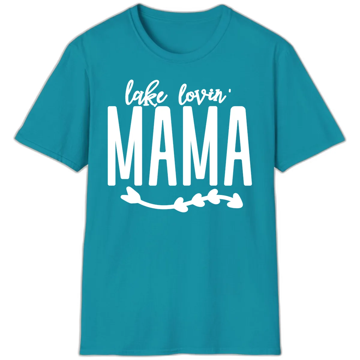 Lake Lovin Mama Graphic T-Shirt in Tropical Blue