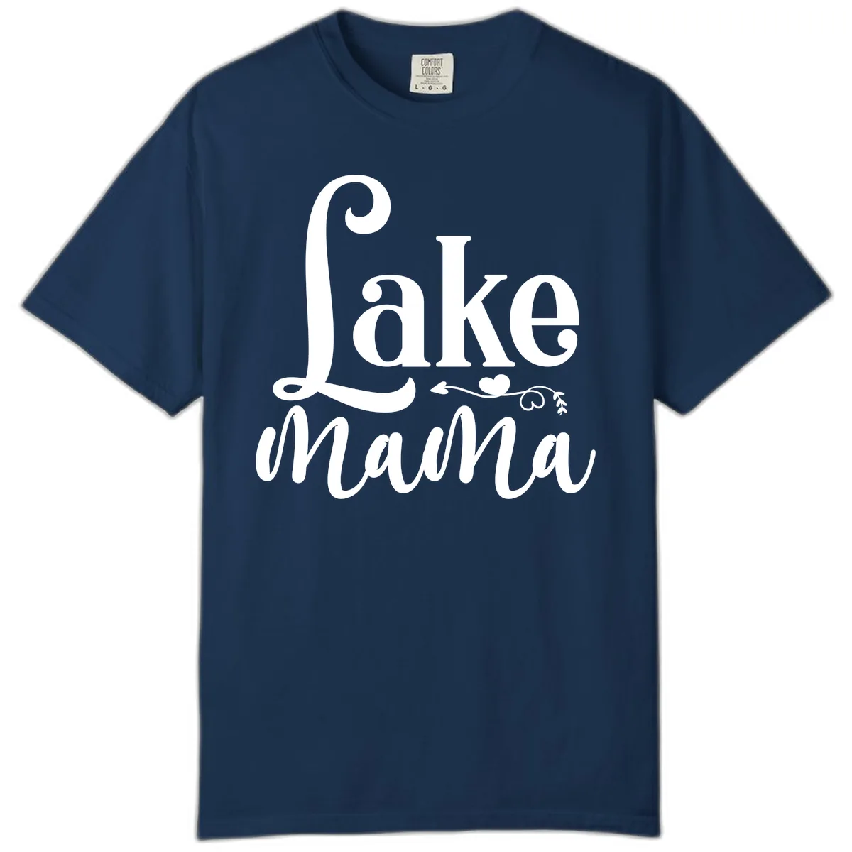 Lake Mama Script and Serif Design Comfort Color in Navy