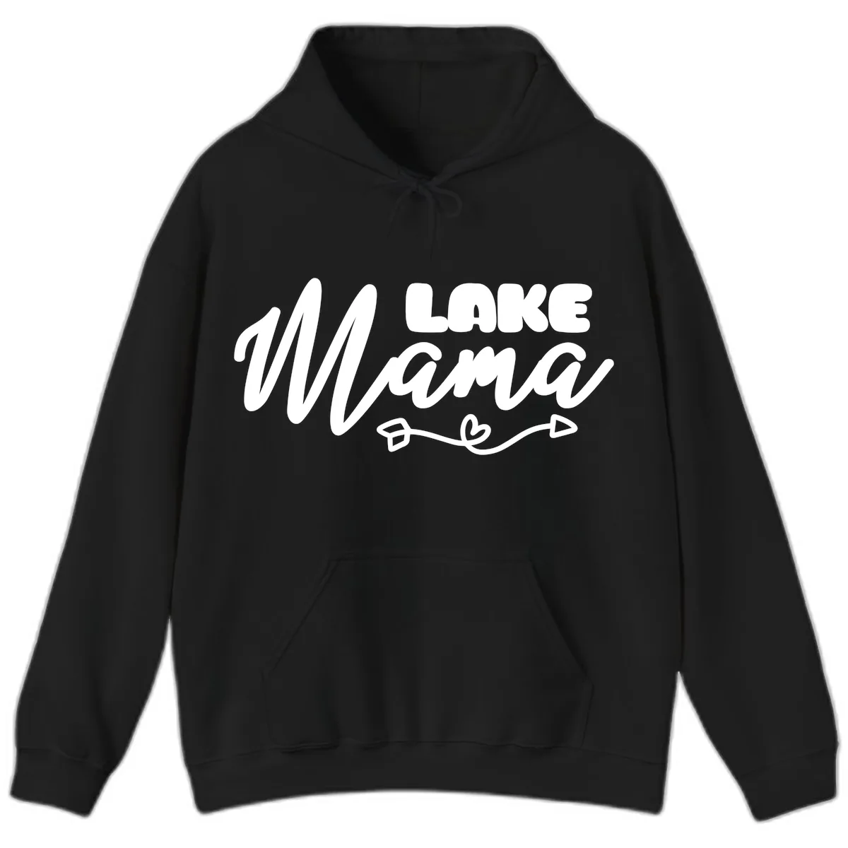Lake Mama Lifestyle Design Hoodie in Black