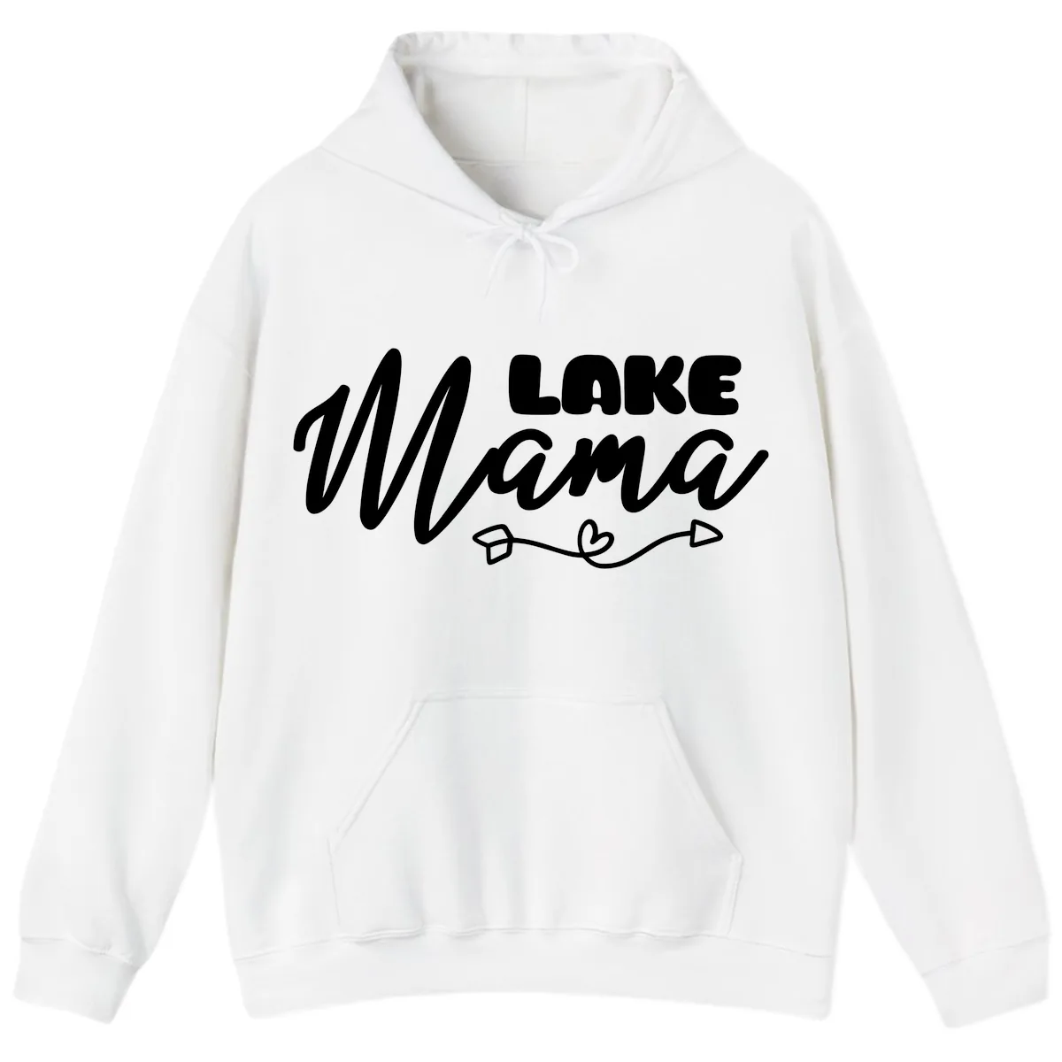 Lake Mama Lifestyle Design Hoodie in White