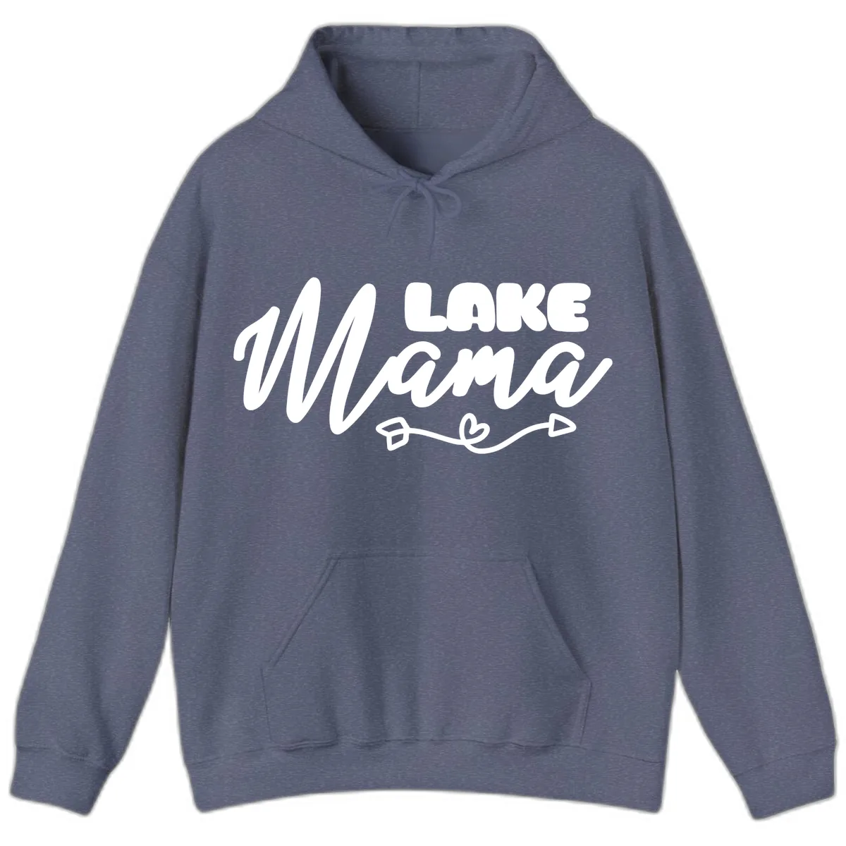Lake Mama Lifestyle Design Hoodie in Heather Navy