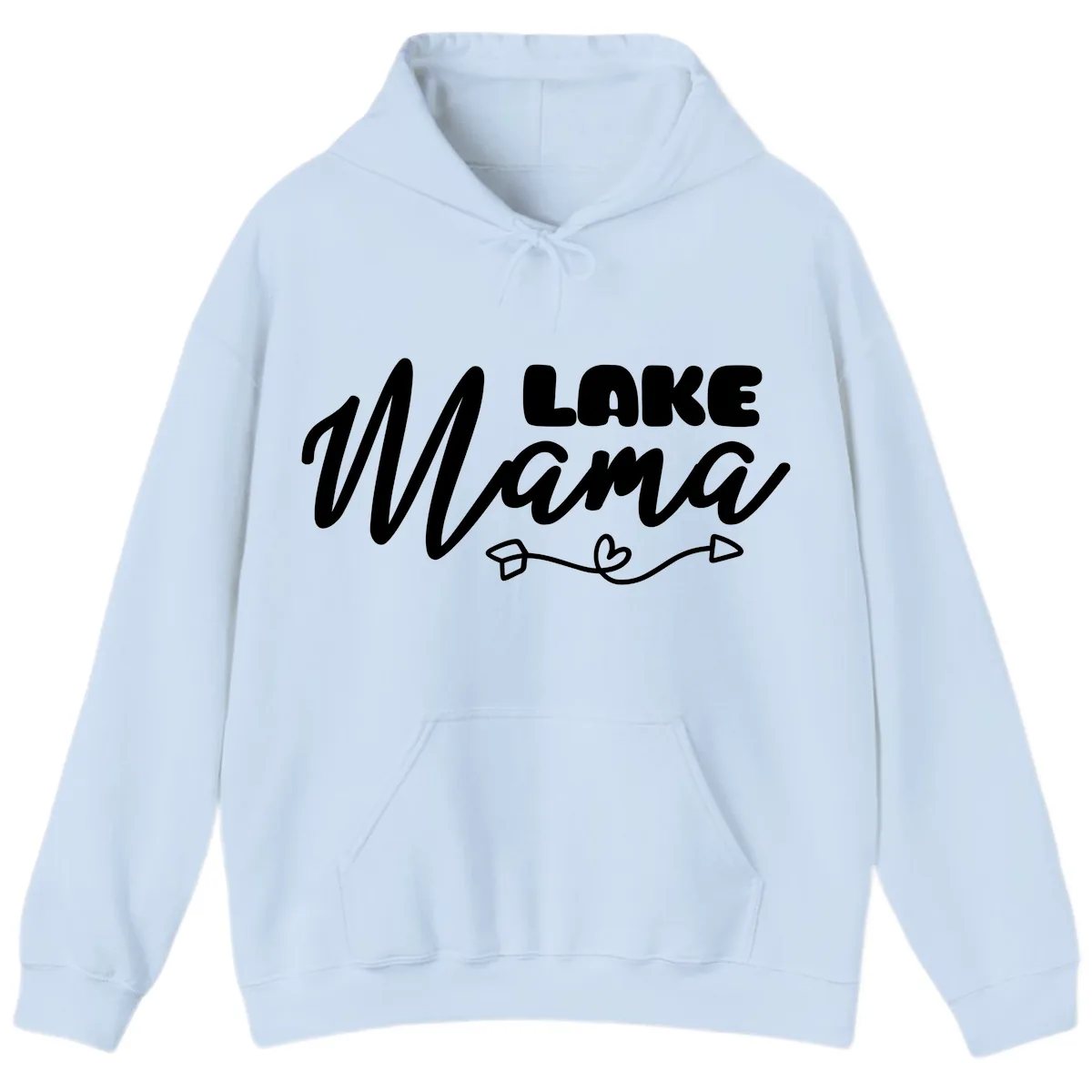 Lake Mama Lifestyle Design Hoodie in Light Blue