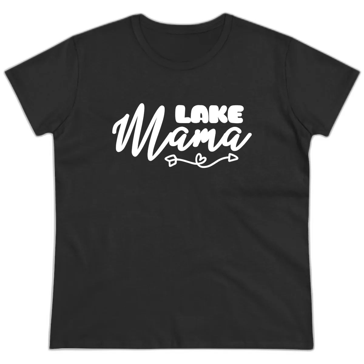 Lake Mama Lifestyle Design Ladies Tee in Black