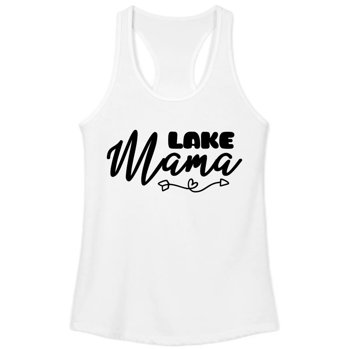 Lake Mama Lifestyle Design Ladies Tank in White