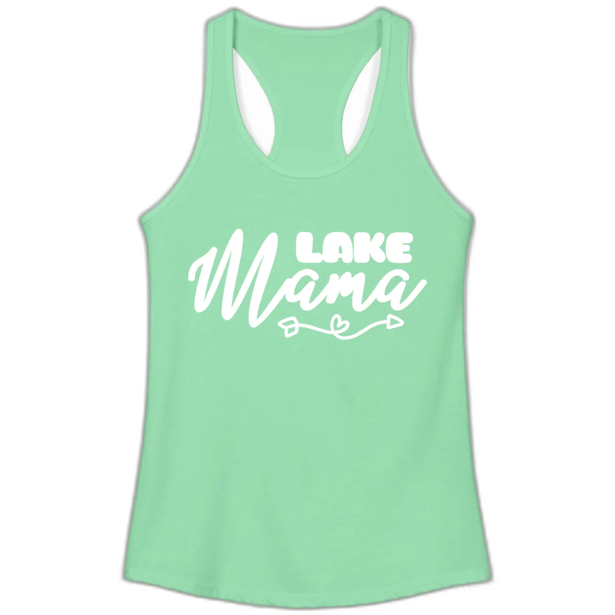 Lake Mama Lifestyle Design Ladies Tank in Solid Mint