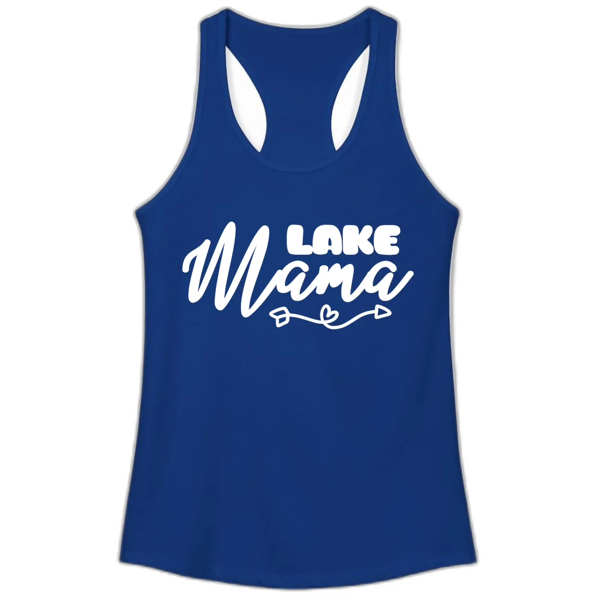 Lake Mama Lifestyle Design Ladies Tank in Solid Royal