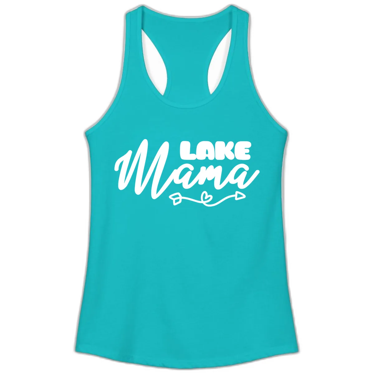 Lake Mama Lifestyle Design Ladies Tank in Tahiti Blue