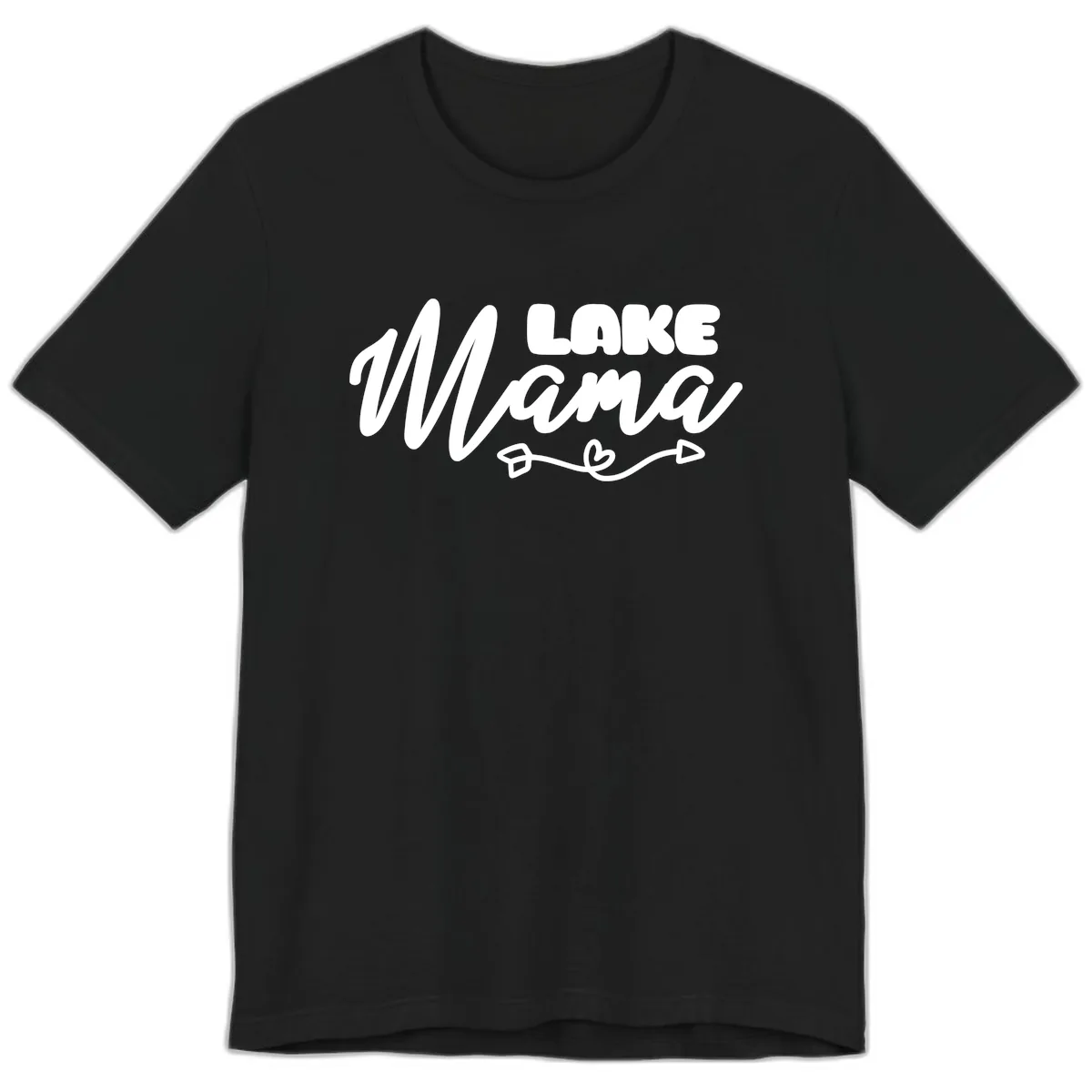 Lake Mama Lifestyle Design Premium T-Shirt in Black