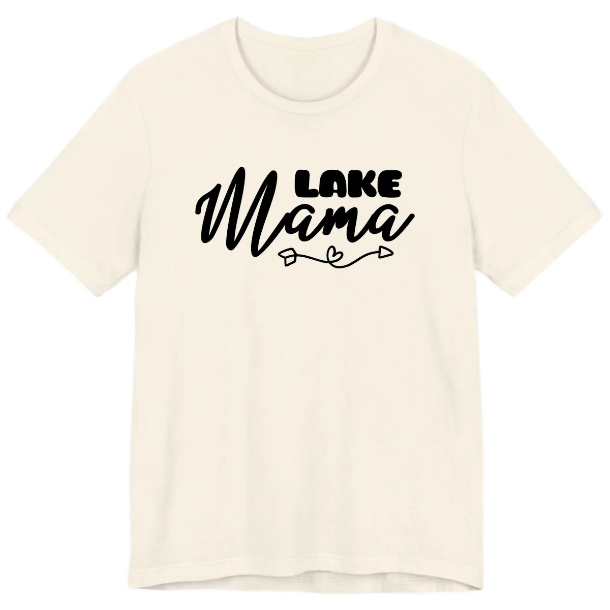 Lake Mama Lifestyle Design Premium T-Shirt in Natural