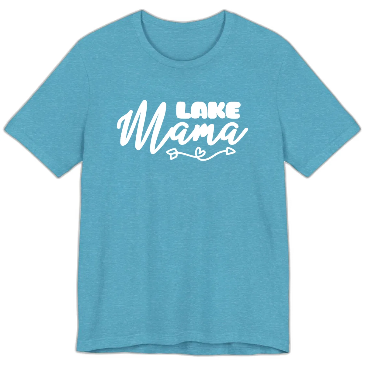 Lake Mama Lifestyle Design Premium T-Shirt in Heather Aqua