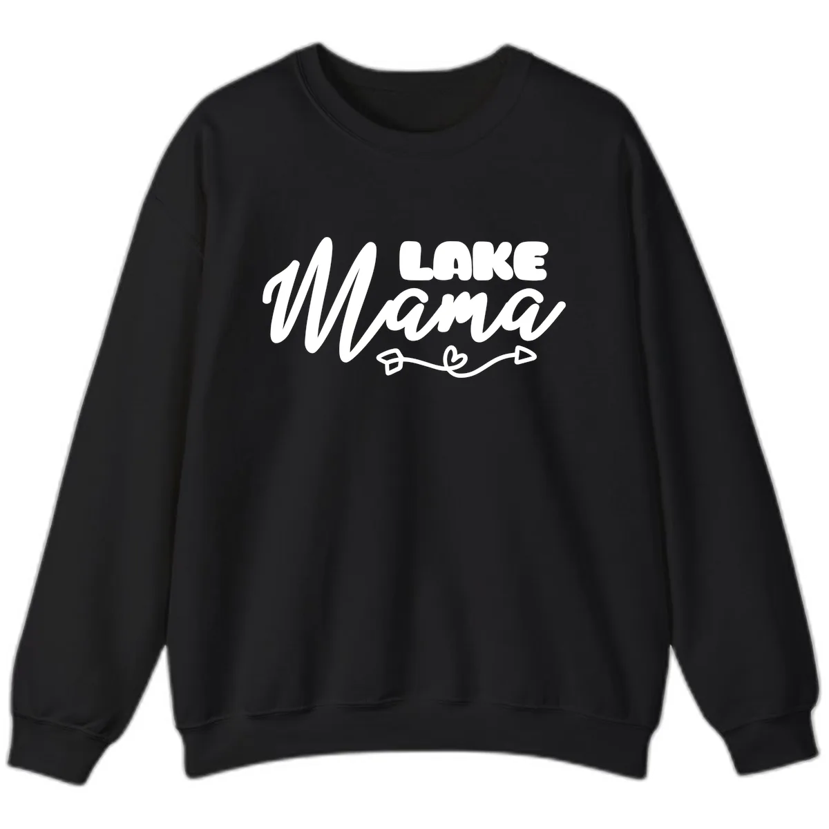 Lake Mama Lifestyle Design Sweatshirt in Black