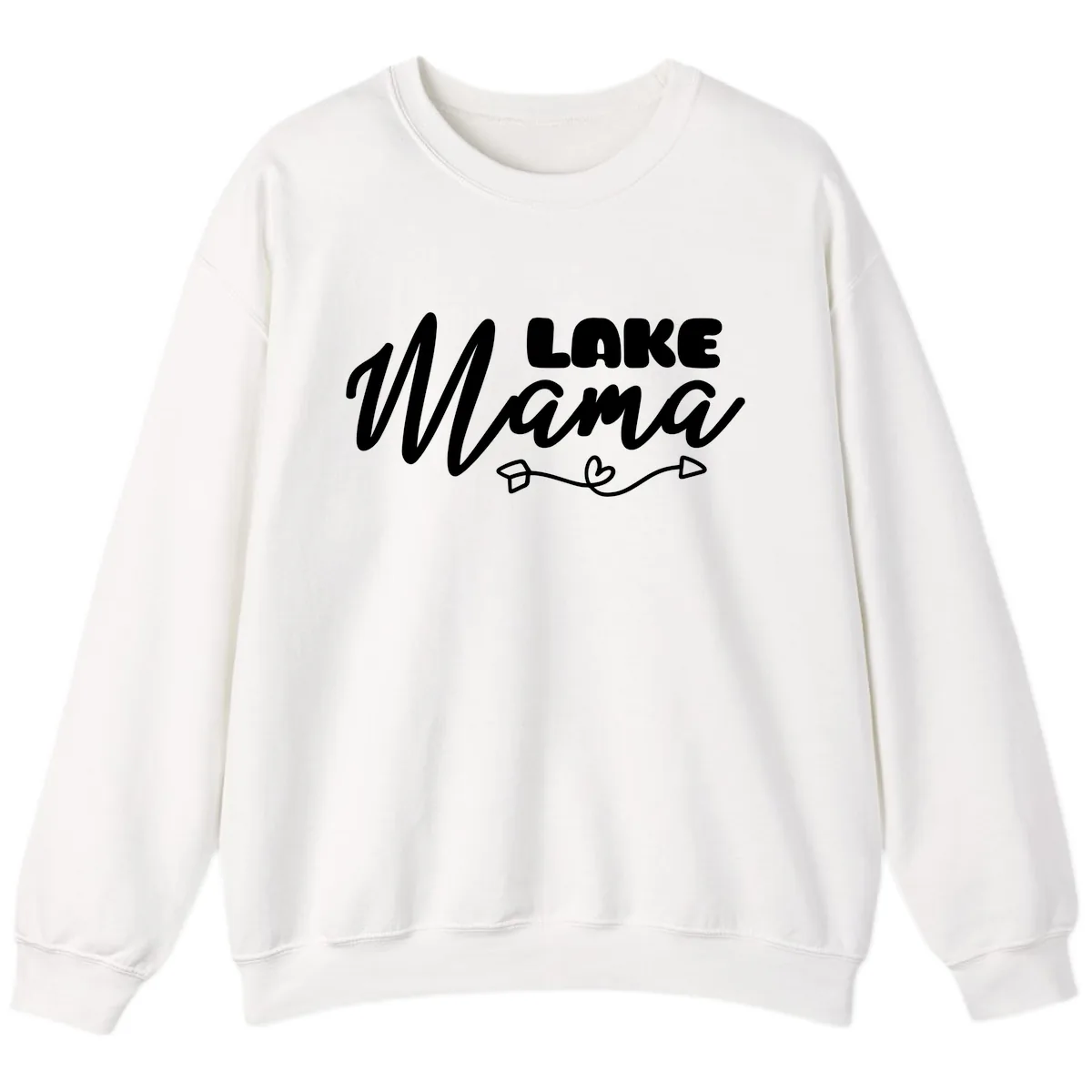 Lake Mama Lifestyle Design Sweatshirt in White