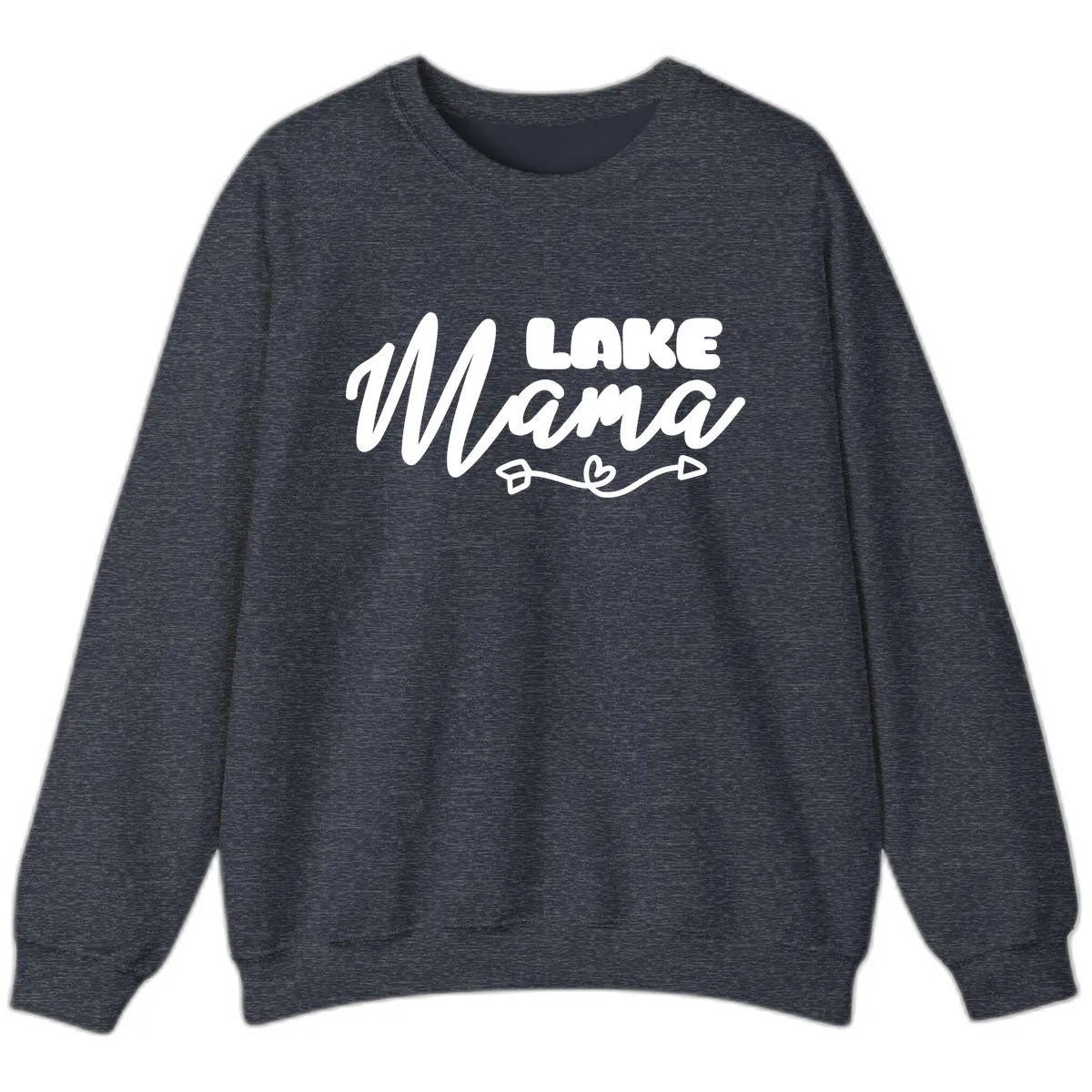 Lake Mama Lifestyle Design Sweatshirt in Heather Sport Dark Navy