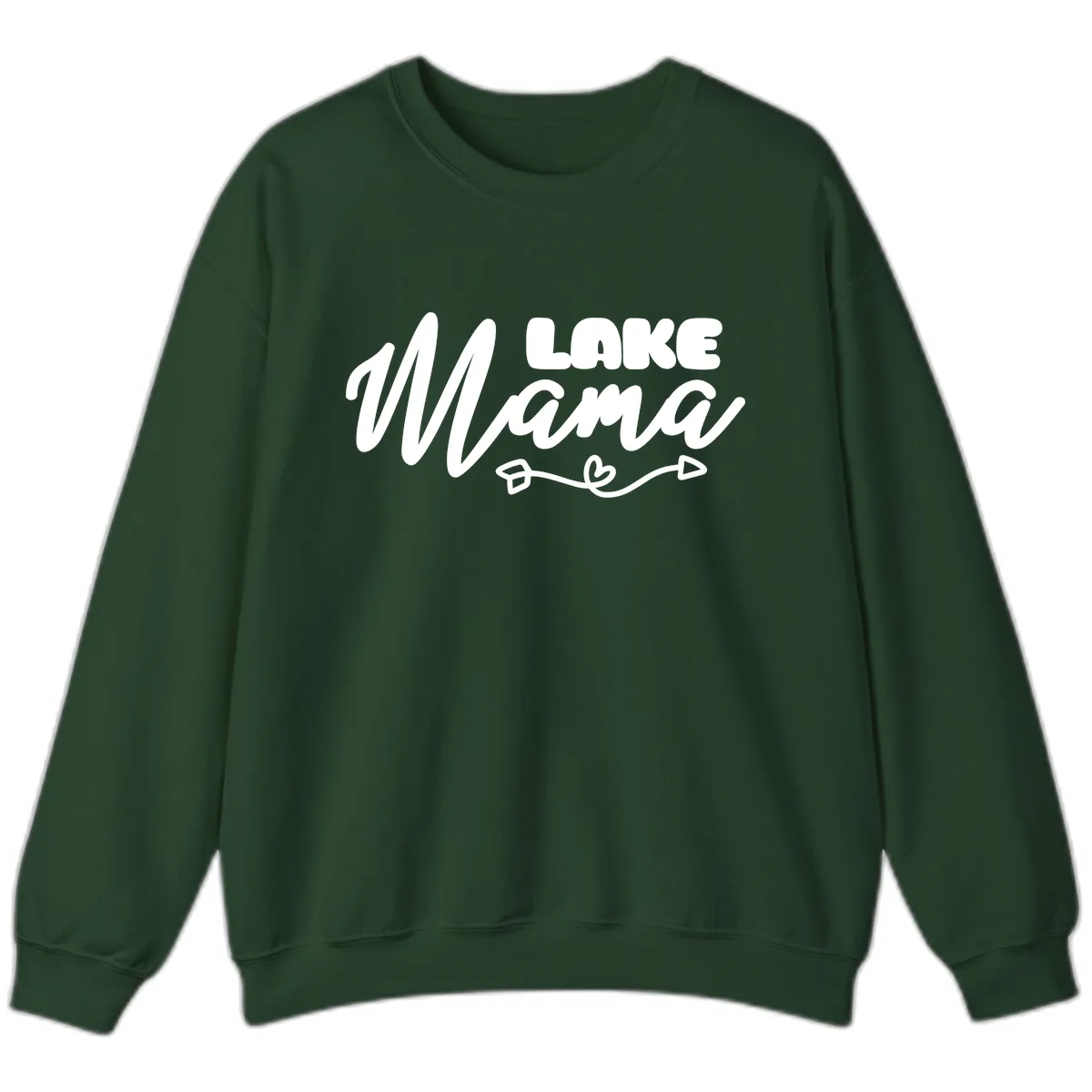Lake Mama Lifestyle Design Sweatshirt in Forest Green