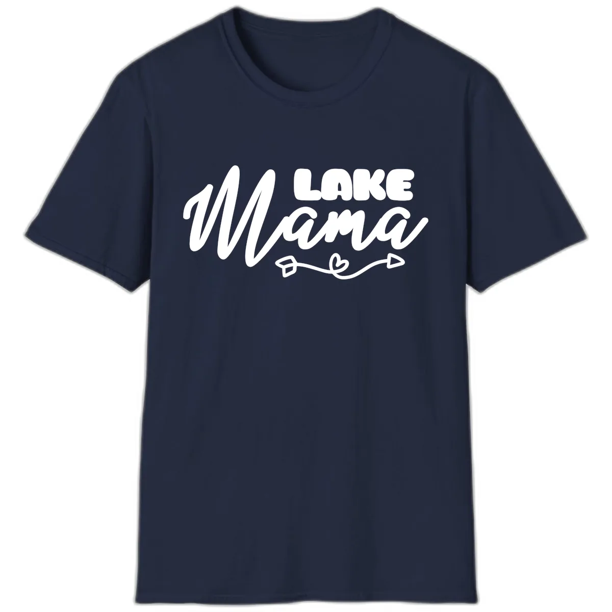 Lake Mama Lifestyle Design T-Shirt in Navy