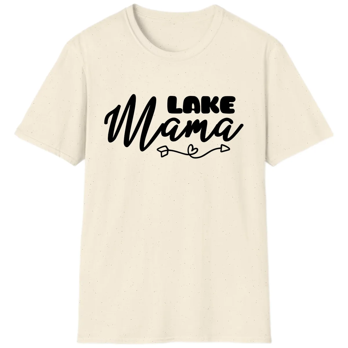 Lake Mama Lifestyle Design T-Shirt in Natural