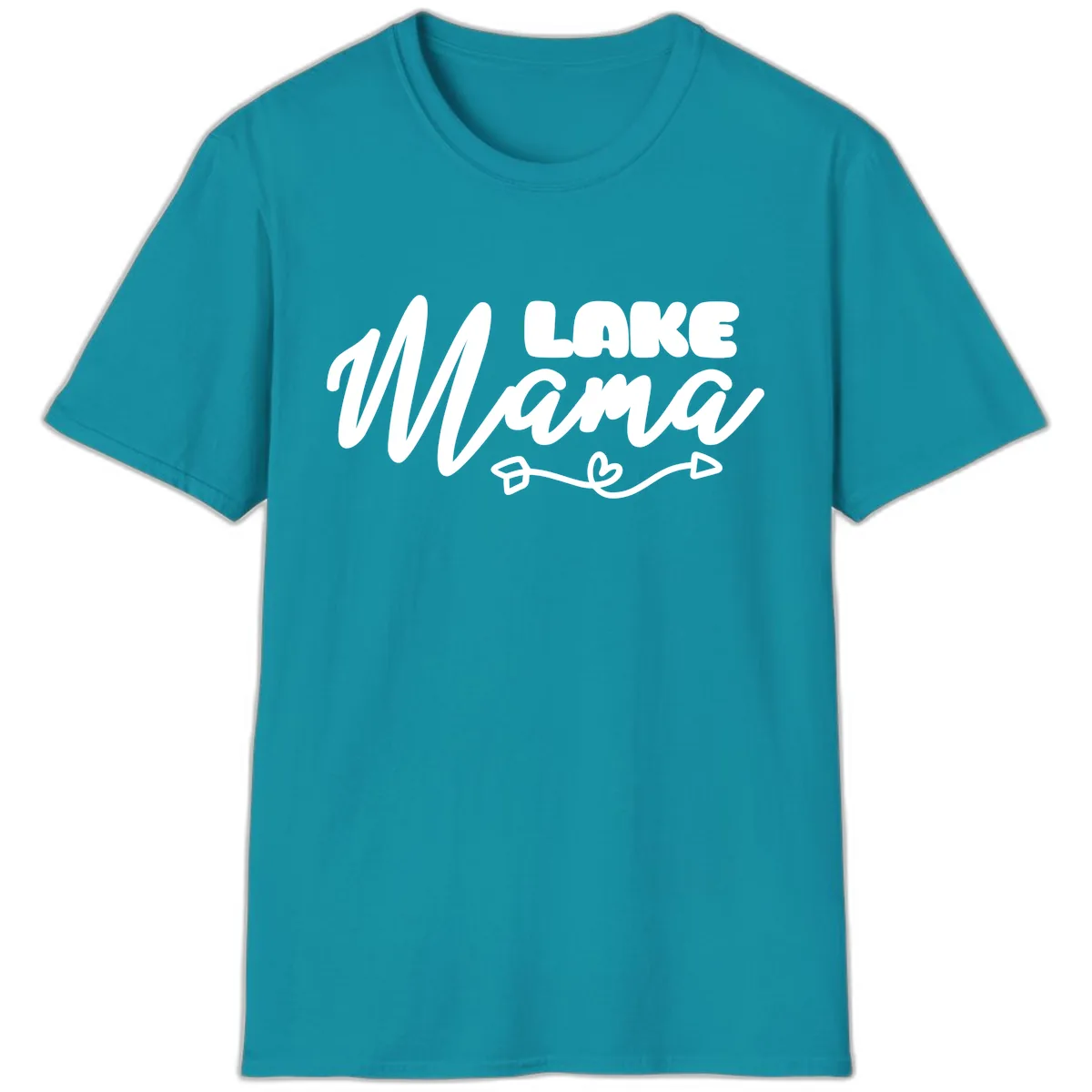 Lake Mama Lifestyle Design T-Shirt in Tropical Blue