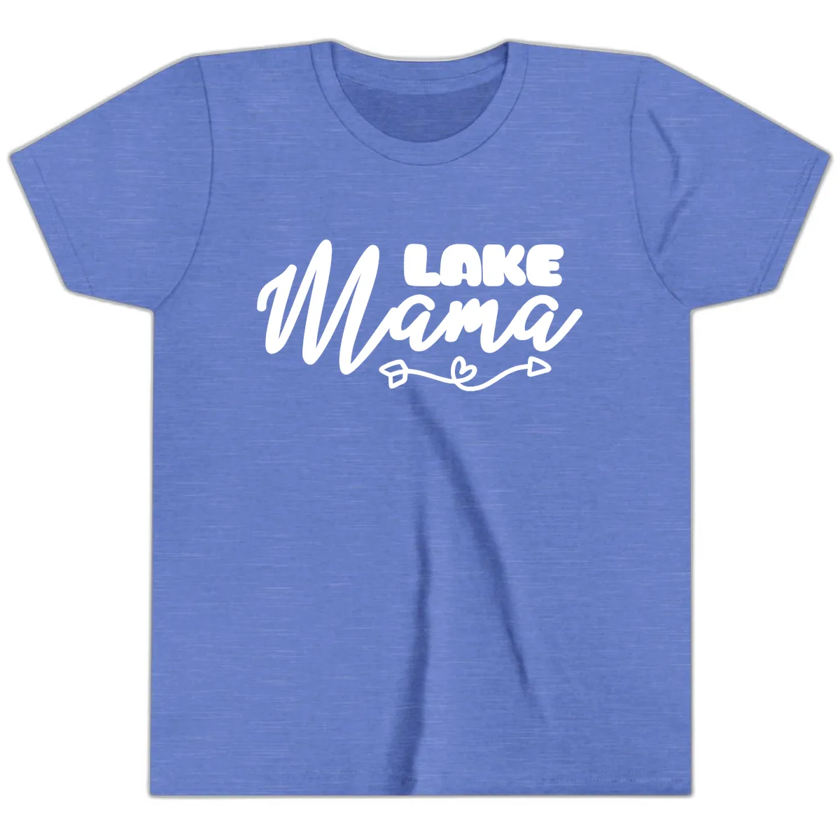Lake Mama Lifestyle Design Youth T-Shirt in Heather Columbia Blue