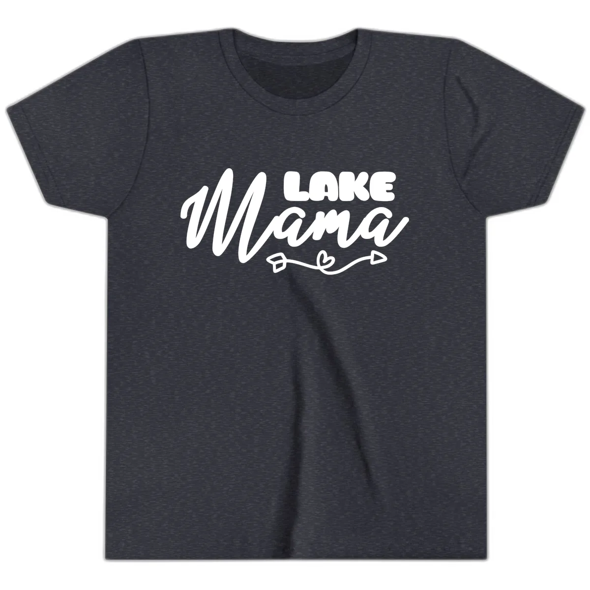Lake Mama Lifestyle Design Youth T-Shirt in Heather Navy