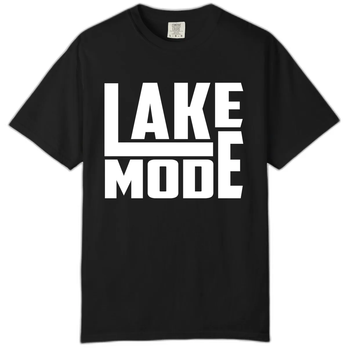 Lake Mode Typography Design Comfort Color in Black