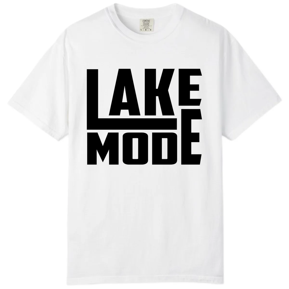 Lake Mode Typography Design Comfort Color in White