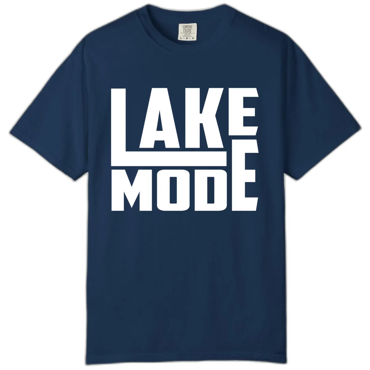 Lake Mode Typography Design Comfort Color in Navy