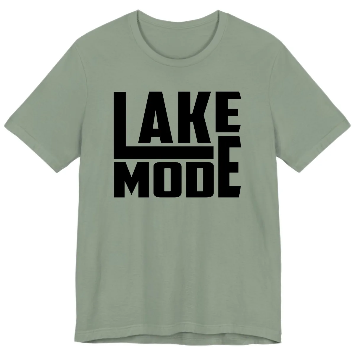 Lake Mode Typography Design Premium T-Shirt in Sage