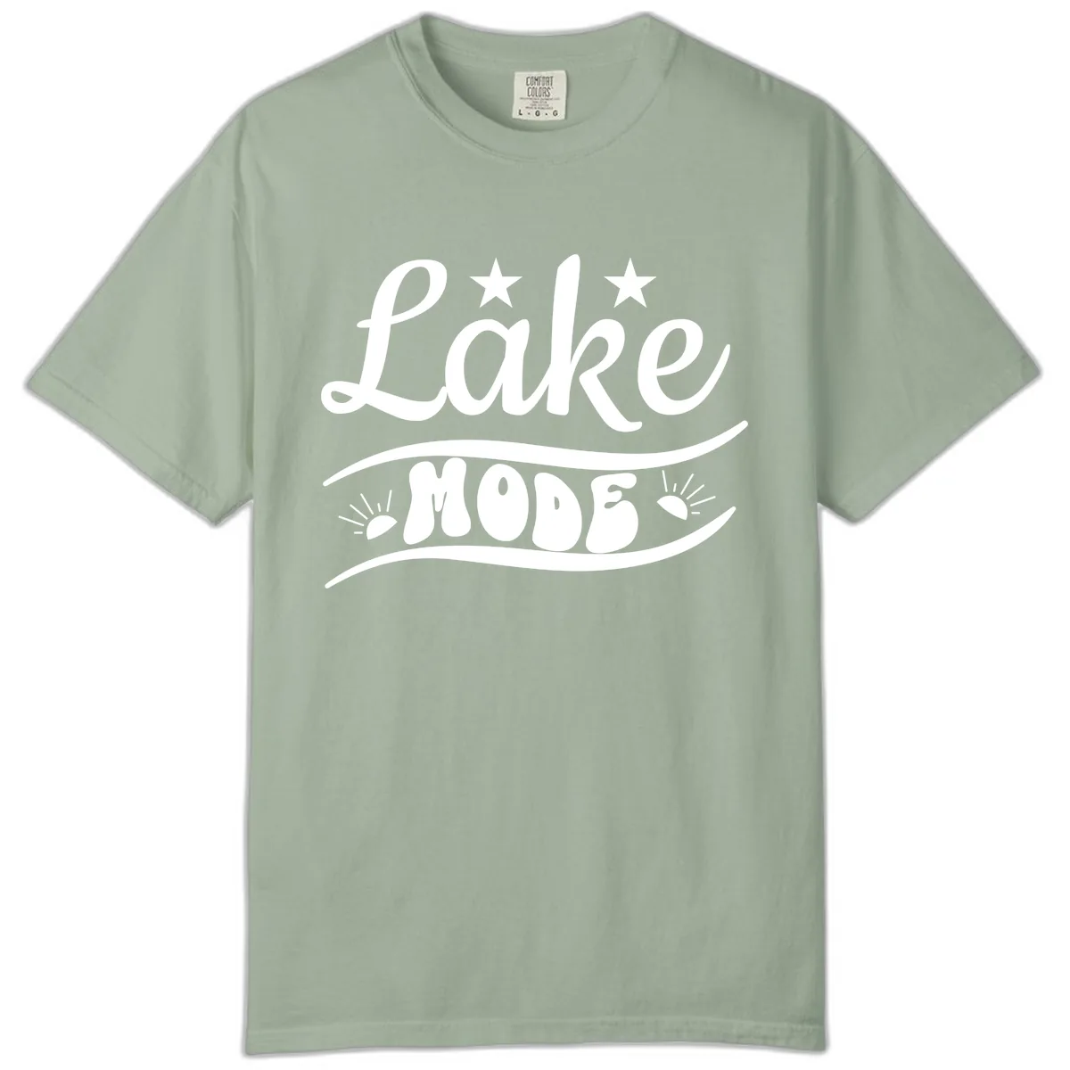 Lake Mode Retro Graphic Comfort Color in Bay