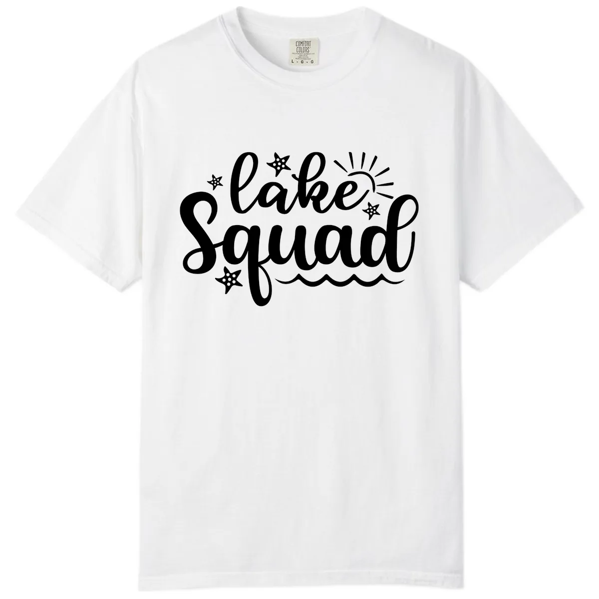 Lake Squad Summer Vibes Apparel Comfort Color in White