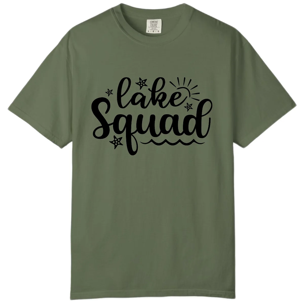 Lake Squad Summer Vibes Apparel Comfort Color in Sage