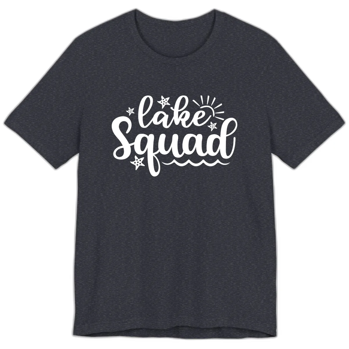 Lake Squad Summer Vibes Apparel Premium T-Shirt in Heather Navy