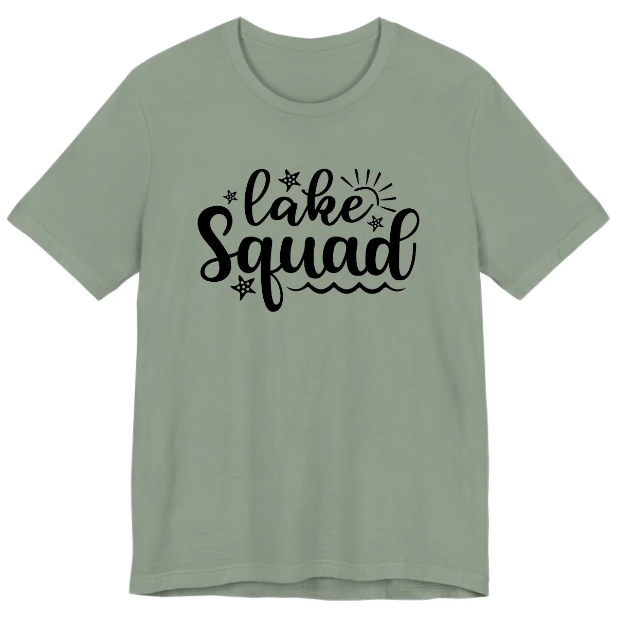 Lake Squad Summer Vibes Apparel Premium T-Shirt in Sage