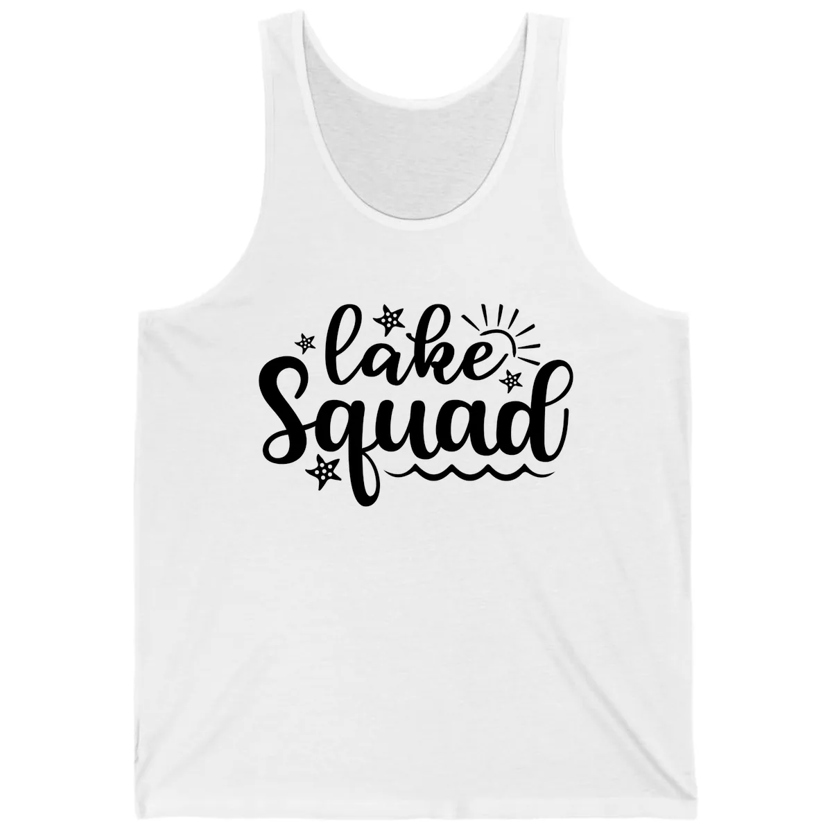 Lake Squad Summer Vibes Apparel Tank in White