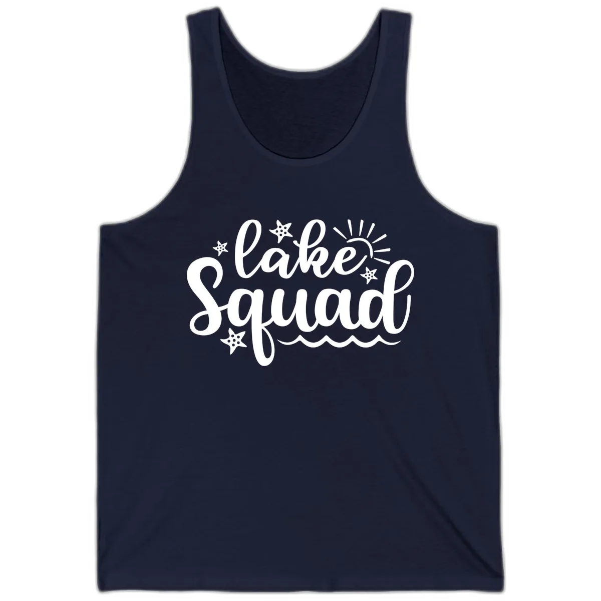 Lake Squad Summer Vibes Apparel Tank in Navy