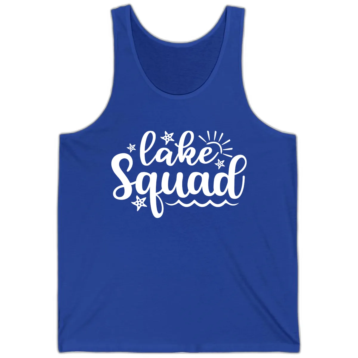 Lake Squad Summer Vibes Apparel Tank in True Royal