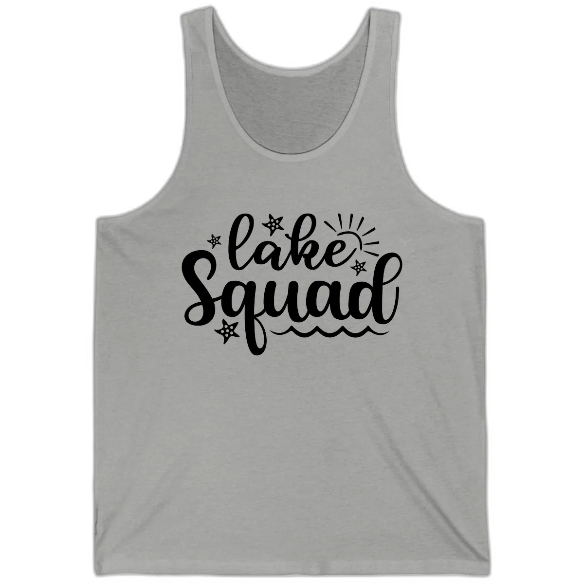 Lake Squad Summer Vibes Apparel Tank in Athletic Heather