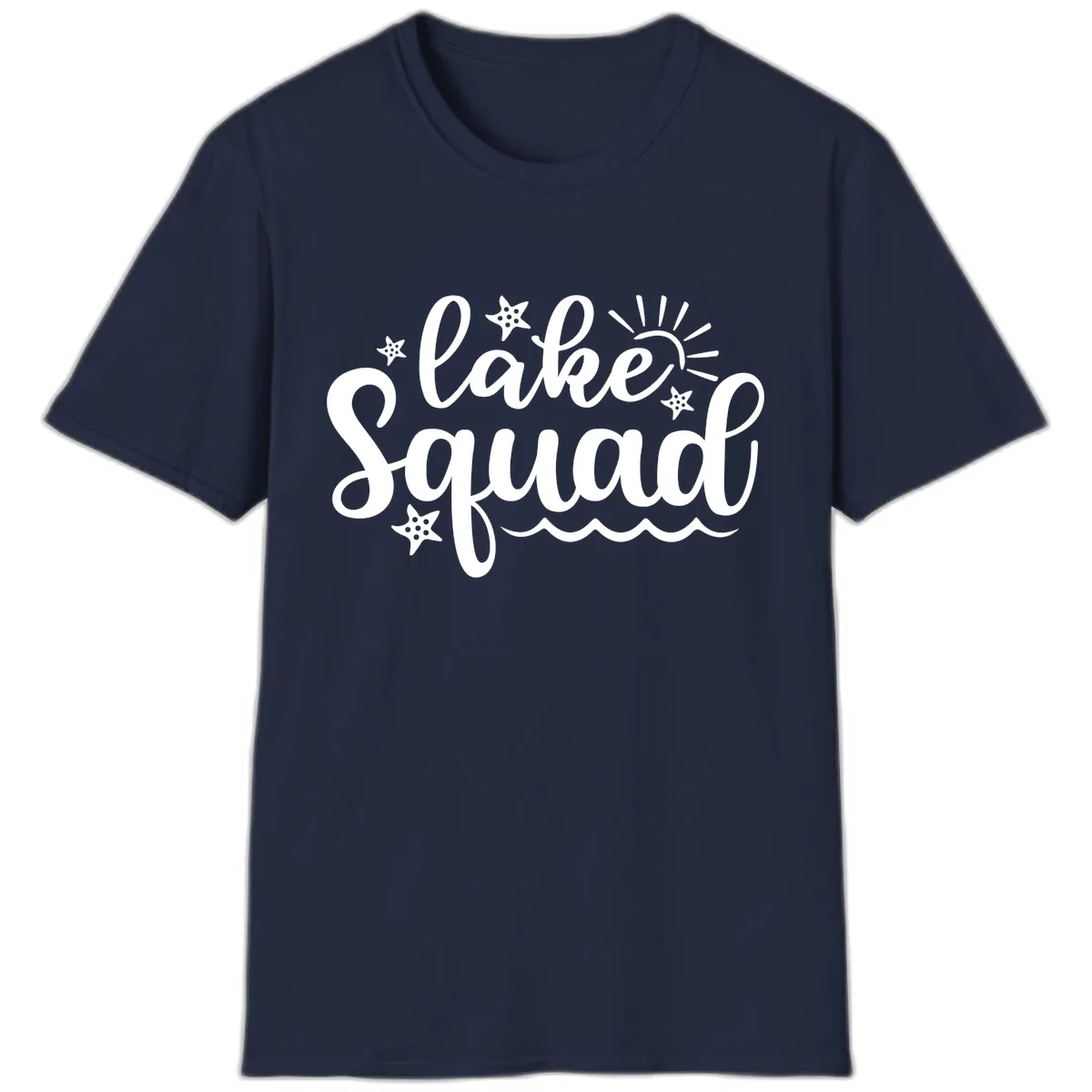 Lake Squad Summer Vibes Apparel T-Shirt in Navy