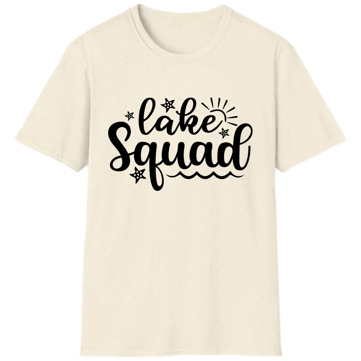Lake Squad Summer Vibes Apparel T-Shirt in Natural
