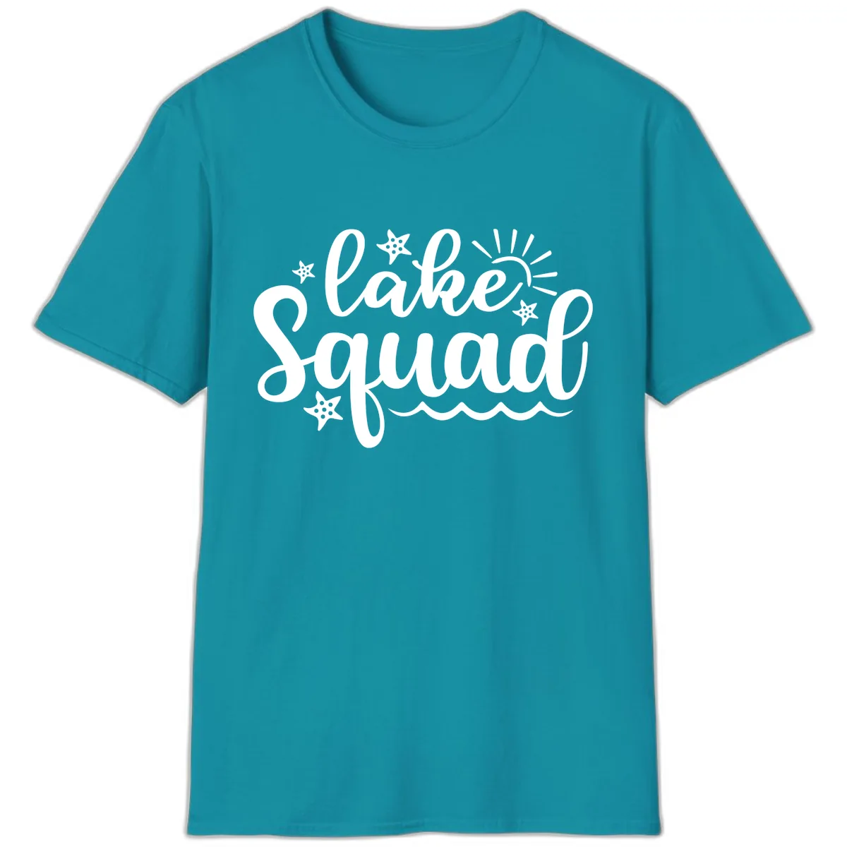 Lake Squad Summer Vibes Apparel T-Shirt in Tropical Blue